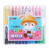 12/24/36 Colors Water-soluble Wax Crayon Set Soft Pastel Painting Chalk Pastels Art Drawing Set Kids Gift Stationery