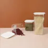 Bouteilles de stockage Bocaux en plastique hermétique récipient alimentaire boîte d'étanchéité avec couvercle pot d'assaisonnement de céréales réservoir de farine scellé approvisionnement de cuisine OCT99