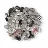 Acrylhars legering strass groot gat Europese kralen gemengde kleur voor sieraden maken DIY Craft 60pcs / lot