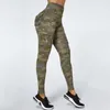 Yoga Outfit Camouflage Pants Women Fitness Leggings Workout Sports With Pocket Sexy Push Up Gym Wear Elastic Slim MITAOGIRL