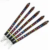 10 pcs novos desenhos animados expressão colorida ervilhas pescoço para telefones escritório idiota id passe cartões crachá titulares lanyard cuello