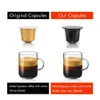 Jednorazowa kapsułka kawy dla Nespresso Coffee Filtr Cup Food Cafe Supplies Pill Cup Crema Maker 210712