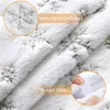 High-end White Choinki Spódnica Thicke Pluszowe Faux Fur Xmas Drzewo Wesołych Dekoracji Ornament Rok Home Decor Navidad Dywan 211104