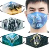 2021新しい大人楽しんで動物の綿のマスク3Dデジタル印刷夏の日焼け止めの通気性マスク