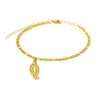 Women Anklets Fashion Jewelry18k Gold Plating Uppercase Letter Anklet Bracelets For Women Men One Size Adjustable