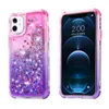 Quicksand Bling Cell Phone Cases For iPhone 13 12 Pro Max 11 XS XR Liquid Glitter Gradient Shoockproof Back Cover