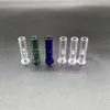 Mini Glazen Filter Tips Waterpijp Bong Dikke Pyrex OD 8mm Tabak Droge Kruid Rolling Papier Handgeblazen One Hitter Pijp Rookaccessoire Bongs Dab Rig