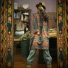 Johnature Свободные ретро плещеные стенд с длинным рукавом 3 цвета женское платье осень зима хлопчатобумажная белье уютные женские платья 210521