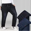 Jeans för män Plus Big Size Byxor Svarta Elastiska jeansbyxor Herr Jean Brand Man Kläder