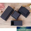 Party Supplies Black Drawer Paper Box Wedding Gift Candy Tea Biscuit Snack Macaroon Chocolate Handmade Soap Packaging Kraft Boxes Free