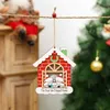 Ciondoli in legno con luce a LED Ornamenti per l'albero di Natale Appesi Decorazioni per la casa Decorazioni natalizie Regalo di Capodanno