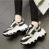 Women's Vulcanize Shoes Chunky Sneakers Fashion Breathable Thick Bottom Platform Casual Running Shoe for Woman Female 2020 Y0907