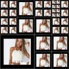 Débardeurs Camis Tops Tees Vêtements pour femmes Vêtements Drop Delivery 2021 Vente en gros - Femmes Crochet Dentelle Bralette Tricot Soutien-Gorge Boho Beach Halter Cami Tan