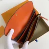 Luxurys senhoras carteira designers moda dinheiro segurando cartão titular longo bolso zíper bolsa bolsa com forro de cor brilhante 60136 co207a