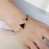 design triangle Cuff Bangles Stainless Steel Jewelry Love whole jewelry bangle & Bracelet for women