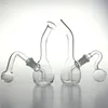 Nargile ile 6 Inç Cam Yağı Brülör Bong Su Sigara Boru 2 Adet Büyük Kase 14mm Kadın Kalın Pyrex Mini Kuleleri Bongs