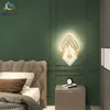 Wandlampen eenvoudige moderne diamant kristallen led el woonkamer studie slaapkamer bedkamer bed lamp decor badkamer licht