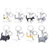 1PC Cute Cartoon Cat Pendant Key Rings Kitten Cat Key Chain Shake Head Car Bag Keychains Creative Jewelry Gift Fashion G1019