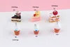 3D Bear Strawberry Cake Ice Cream Resin Charms DIY Craft Fit for Bracelet Jewelry Finding Handmade