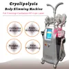 4 Cryo lida com terapia de vácuo Cryolipolysis gordura de gordura de gordura máquina de emagrecimento lipo laser diodo celulite remoção vertical equipamento