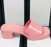 2021 Merk luxe ontwerpers fruit kleur jelly slippers sandalen glijzomer vrouwen vrouw puntige hiel mode maat 35-41 comfortabele hoge kwaliteit met doos stofzak