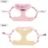 Soft Warm Pet Dog Cat Harness Leash Set Adjustable Puppy Kitten Harnesses Vest For Small Medium Large Dogs Cats Chihuahua Yorkie 211022