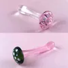 Nxy Anale speeltjes Paddestoelkop Glas Anale Plug Seks voor Vrouwen Crystal Butt Plug Dick Dildo Intieme Goederen Clitoris Massager 12177338421