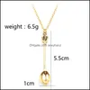 Pendant Necklaces & Pendants Jewelry Stf Jewelry,Chain,, Gold, Sier, Crown Mini Teapot Royal Alice Snuff Necklace, Spoon Necklace K5743 Drop