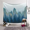 Tapestries Yaapeet 1pc Mountain Wall Tapestry Pretty Forest Hanging Polyester Plant Scenic Home Decor For Bedroom