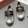 Bayan Bale Ayakkabı Tasarımcı Lüks Düz Tatlı Serin Ayakkabı Yuvarlak Ayak Platformu Sandalet Flats Deri Yay Elbise Ayakkabı