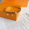 Love Bracelet Luxury Jewelry Bangle Feminine Leather 2022 Designer Bracelets with Gold Heart Brand logo on a high end elegant fashion