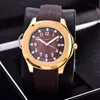 Sichu1 - U1 mens automatic watch 2813 movement 40mm comfortable rubber strap gold case 5ATM waterproof montre de luxe258D