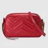 Marmont Matelasse Mini petit sac en cuir fil zigzag avec double lettre en métal Neo Soho Disco femmes rabat chaîne sangle bandoulière