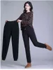 Slim Women Pant Winter Lambskin Cashmere Pants Warm Female Casual Harem Lined Fleece Trousers Autumn Sweatpants 211124
