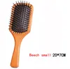 Paddle Brush Coussin d'air Coiffure Bois Massage Brosses à cheveux Brosse Club Hiqh Qualité Cheveux raides bouclés Peigne Masseur 2 Style1304080