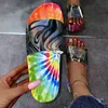 Nouvelles chaussures pour femmes 3D ventilateur couleur vent fond épais grande taille cool pantoufles femmes une ligne anti-dérapant