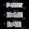 Love Home Family Silicone Mold Love Resin Mold Love Sign Word Mold Epoxy Resin Molds for DIY Table Decoration Art Crafts DAF285