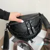 الفاخرة إمرأة فاني حزمة الخصر حقيبة سميكة سلسلة الكتف crossbody الصدر حقيبة الإناث حزام حقيبة مصمم العلامة التجارية حقيبة