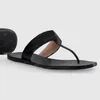 2024 Designer Thong Sandal Slipper med dubbla bokstäver Sandaler Kvinnor Slipper Män glider vid Waterfront Womens 35-41 Box and Dust Bag #GTS-01