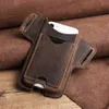 Rodzina kontaktu 100% Skóra krowa 12 Mężczyzn Telefon komórkowy Loop Holster Case Pas Torba Torba Telefon Portfel