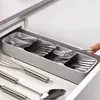 Ev Mutfak Çekmece Organizatör Sofra Tepsi Saklama Kutusu Bıçak Çerçeve Tutucu Düzenleme Kutuları Bıçak ve Çatal Büyük Kapasiteli