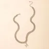 Punk Letter M Pendant Choker Necklace For Women 2021 Charm Multilayer Metal Gold Link Chain Necklaces Fashion Jewelry Gifts257b