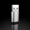 Metal USB3.1 Typ-C OTG Adapter Typ C till USB 3.1 Datakonverteringskontakt för all typ C-enhet med snodd