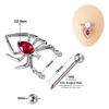 Araignée Mamelon Anneau Piercing Barbell Bouclier Bar Anneau En Acier Chirurgical Sexy Adulte Jeu pour Femmes Du Sein Couverture Corps Bijoux