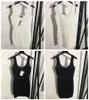 Parijs gebreide camisole jurk dames charmante slanke vest jurken driedimensionale brief hip cover jurk