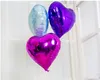 Colorido de 8 polegadas Coração em forma de alumínio de alumínio amor pêssego decoração festa de casamento A festa deve brinquedos infantis