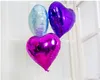 Coloré 8 pouces en forme de coeur en aluminium film ballon amour pêche décoration de fête de mariage La fête doit jouets pour enfants