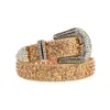 Ceinture De sangle De luxe ceinture cloutée De diamant occidental ceintures De Strass De mode pour enfants garçons et filles Cinto De Strass Cinturones Pa9948079