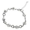 Pulseira 925 Sterling Silver Love Bracelet Mulheres Design Corrente de Tecelagem Cool Wind Luxo Jóias de Alta Grade