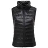 Packable Ultra-Light Mouwloze Dames Winter Donsjack Witte Duck Feather Warme Vaillon Down Vest Bovenkleding Jassen voor Vrouw 211126